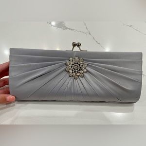 Women’s silver clutch